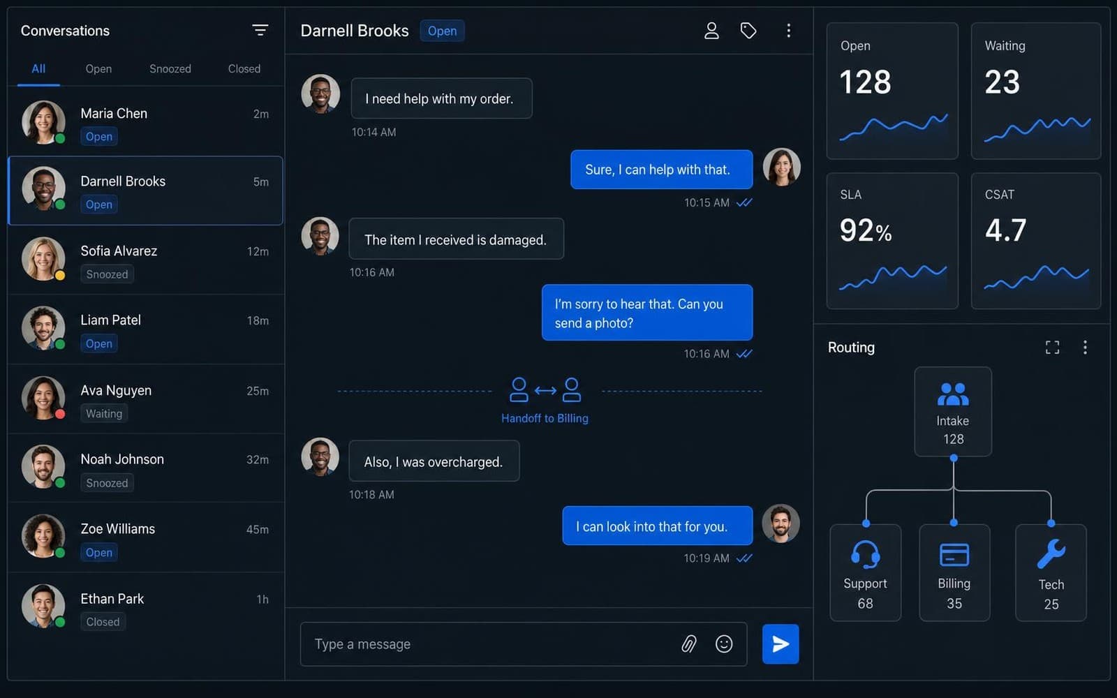 Customer Support Agent Platform