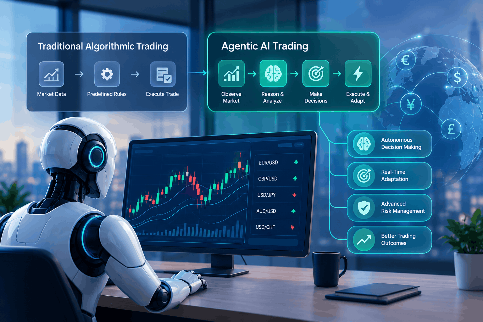 Implementing Agentic AI for Automated Forex Trading: Architecture and Risk Management